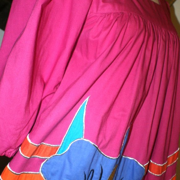 NWT Ramona Rull Boho Midi Dress - Pink with embroidery - Size S/P - Picture 10 of 10